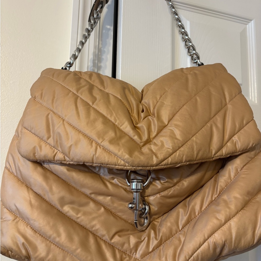Rebecca Minkoff Puffy Chevron Shoulder Chain Strap Flap